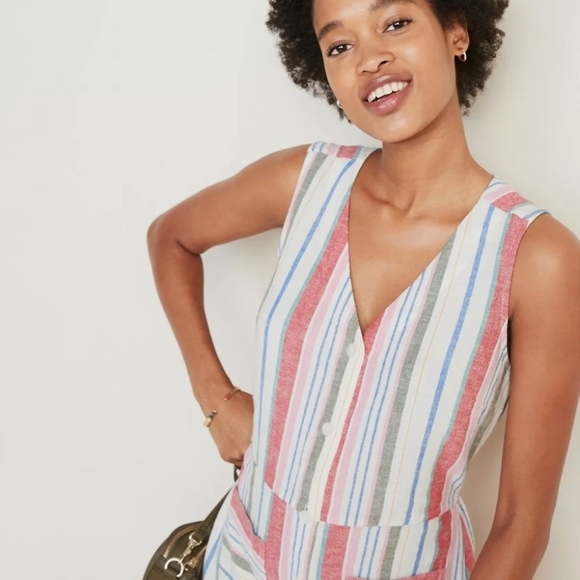 Linen Blend Dress - Picture 3 of 7